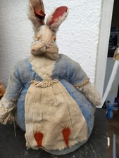 Antique BREATRIX POTTER 'Mrs Rabbit' Hot Water Ewer Tea Cosy Bottle Cover 