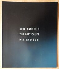 BMW 850i orig 1989 Large Format German Mkt Sales Brochure Prospekt  8 Series V12