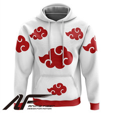 Naruto akatsuki white hoodie - akatsuki,