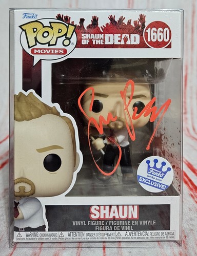 Simon pegg signed - shaun, funko