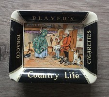 Players Antique Collectable Country Life Ashtray 2 The Same Availible
