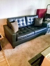 Dark Brown Contemporary Sofa &