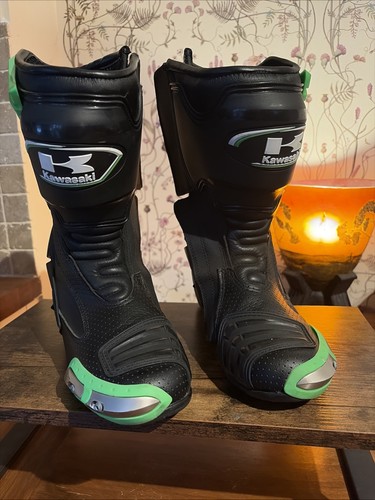 Kawasaki motorcycle boots - motorcycle,
