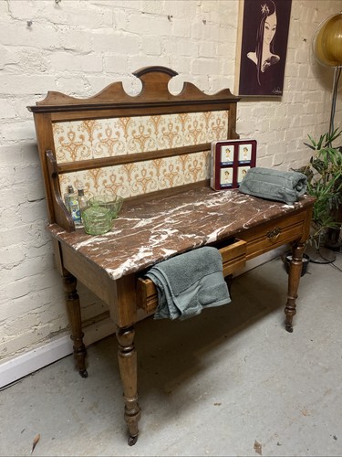 Antique washstand marble - antique,