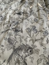 Heavy Interlined Curtains by * Porter & Stone * with Tie Backs & Cushions 