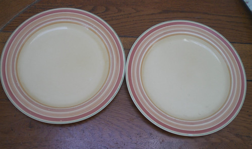 Grays pottery banded - pottery, pink