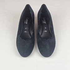 Gabor Gigi Womens Court Shoes Dark Blue Suede UK 4.5 G 