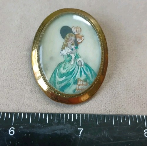 Vintage hand painted lady tlm - hand,