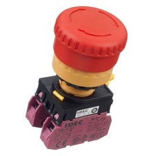 IDEC 22mm Emergency Stop Switch E-Stop 2NC YW1B-V4E02R High Quality
