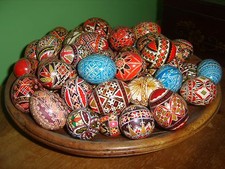 TWO Decorative EASTER EGGS -