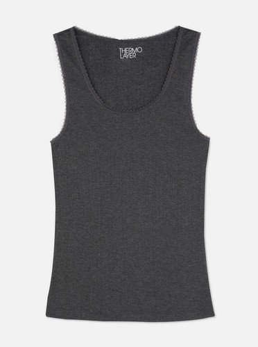Pointelle thermal vest - pointelle,
