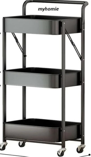 Tier foldable beauty trolley - 3-tier,
