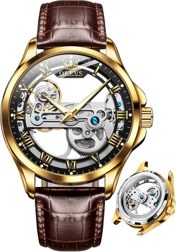 Olevs skeleton watches for - olevs,