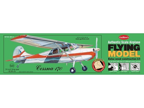 Cessna 170 flying model balsa - cessna,