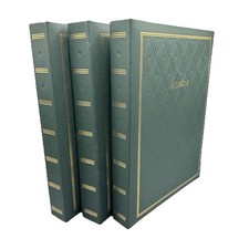 3  x Large Slip In Photo Album Holds 144  5 x 7 Photos Green Book