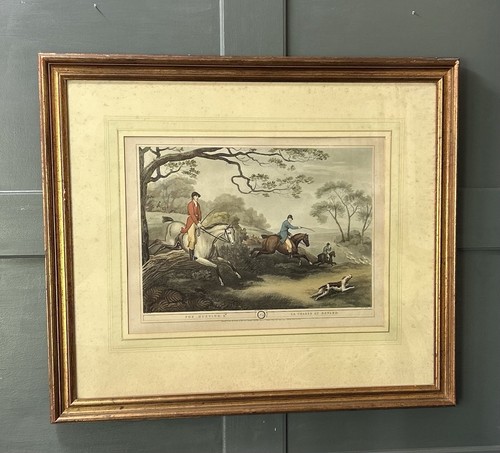 Antique print titled fox - antique,