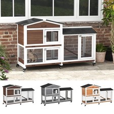 Wooden Rabbit Hutch, Guinea