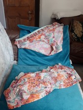 Ladies Pour Moi Stylish Orange Floral Bikini Top 38c Bottoms Size 16