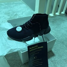 Authentic Balenciaga Speed Lace-Up Sneaker. Very good condition. Navy. UK 9.