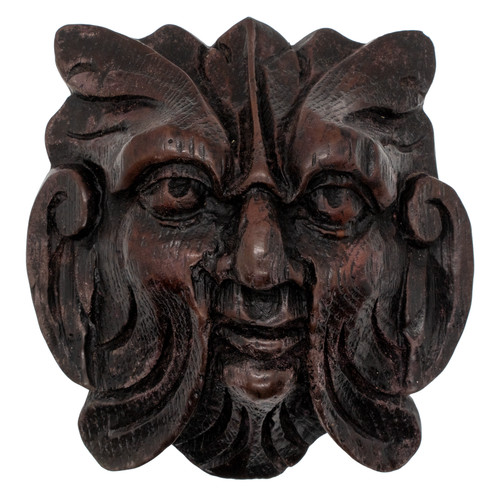 Green man gargoyle - gargoyle, resin