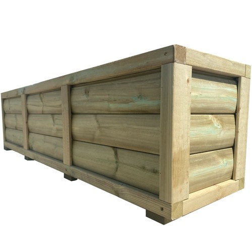 Luxury loglap planters - loglap, ruby