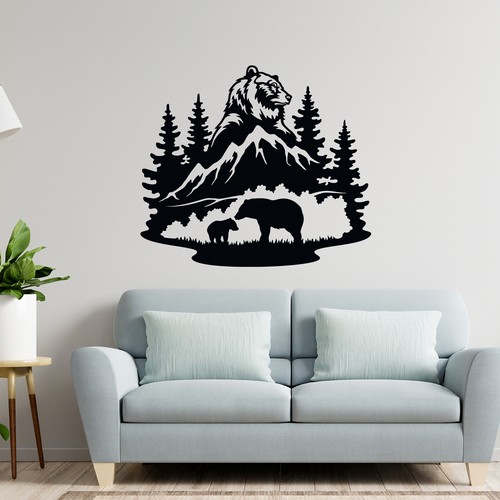 Wall art stickers wildlife - wall,