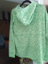 ladies the grinch hoodie bnwot szXL 18 green p opper fasten 2 pockets