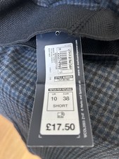 M&S checked leggings, dog tooth in blue/black .  Size 10 short