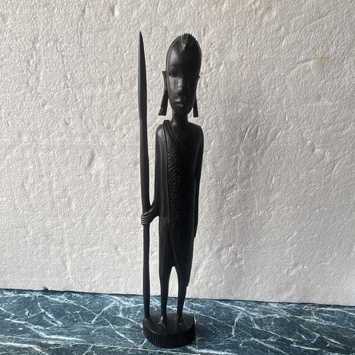 Carved ebony wood tribal - carved,