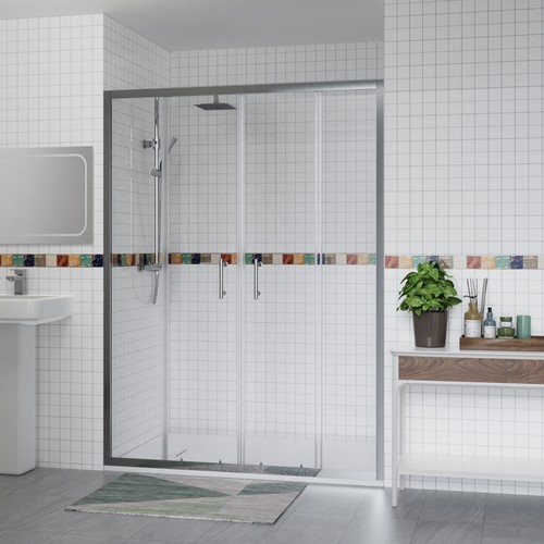 Double sliding door - sliding, in