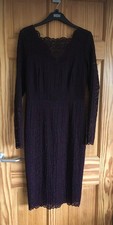 Marks & Spencer Burgundy (Twiggy Collection) Long sleeved dress - size 12