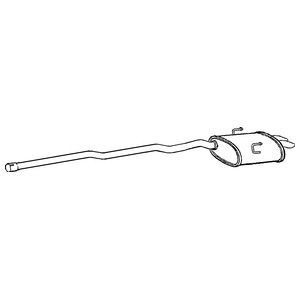 Klarius tail pipe with back - pipe,
