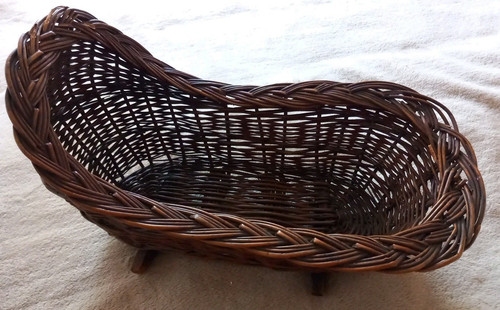 Vintage wicker rocking dolls - wicker,