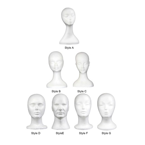 Foam head manikin - head,