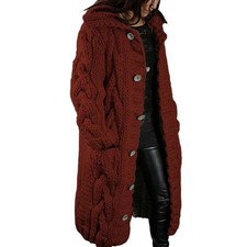 Ladies Loose Chunky Overcoat