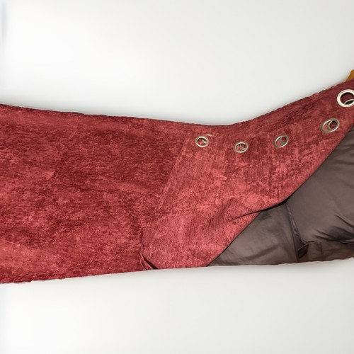 Burghandy chenille curtains - burghandy,