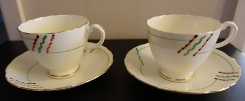 Pair vintage art - a,