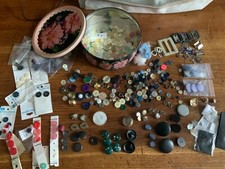 Vintage sewing button tin..Mackintosh's tin loads of vintage buttons