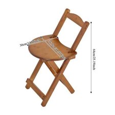 2 Space Saving Folding Bar Stools & Back Chair Bistro Party