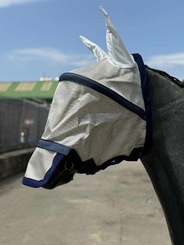 Horse fly mask with removable - mask,