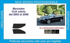 Mercedes CLK CLASS 500 CONVERTIBLE GLASS DARKENING FILMS FROM 2003-06 FRONT