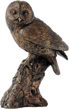 BORDER FINE ARTS - CONTEMPORARY CLASSICS - TAWNY OWL BRONZED NEW IN BOX - LD238