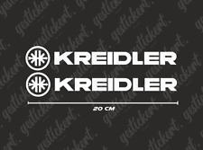 2 x 20 cm Kreidler sticker