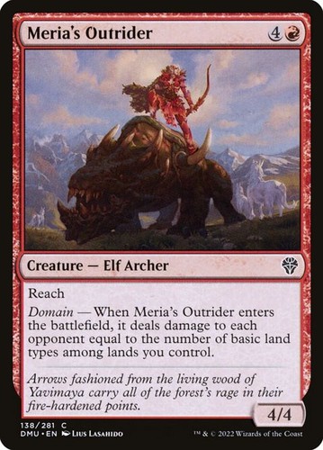Mtg meria s outrider - mtg, (138)