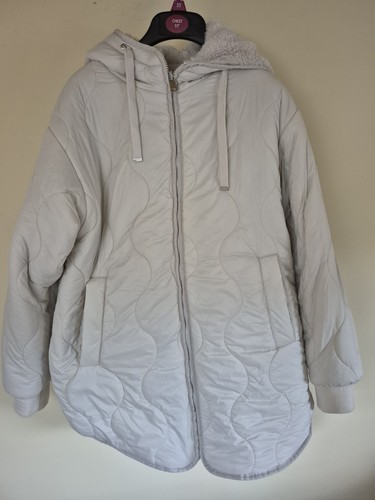 Primark cream reversible coat - cream,