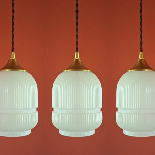 Small glass pendant lights - 3,