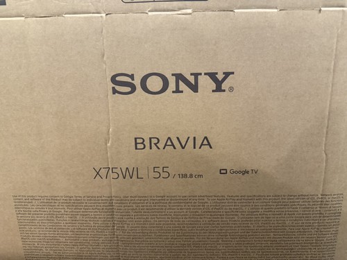 Sony bravia x75wl 4k - bravia, 55"