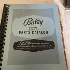 Bally - 1973 -parts Catalogue