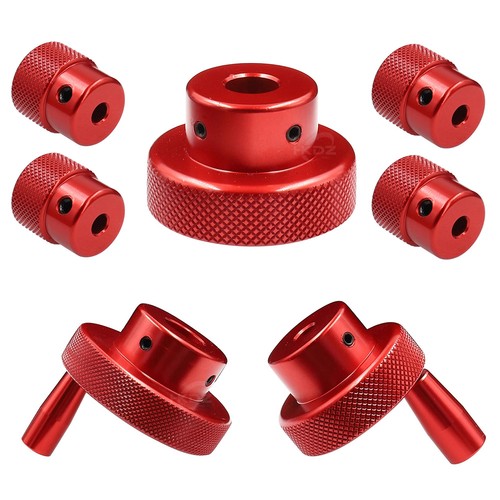 Red aluminium hand wheel lathe - red,