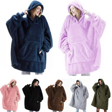 Hoodie Blanket Oversized Ultra Plush Comfy Sherpa Giant Big Hooded Sweatshirts